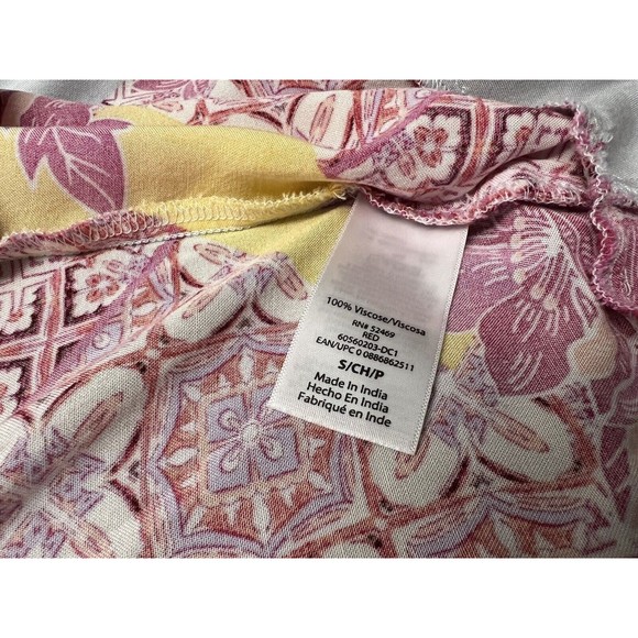 Sofia Jeans by Sofia Vergara floral wrap top blouse medium pink multi - Picture 8 of 12